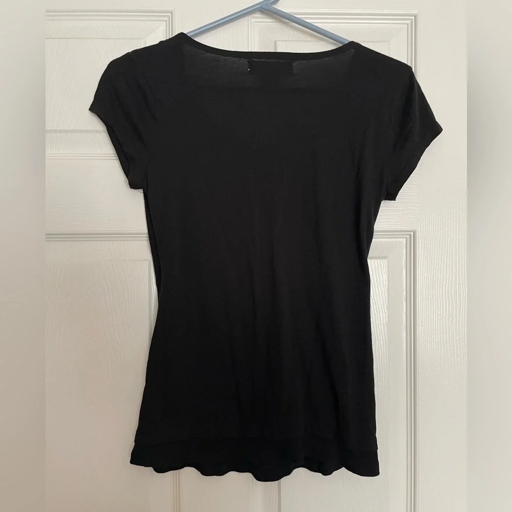 Michael Kors Black Twist-Front Blouse